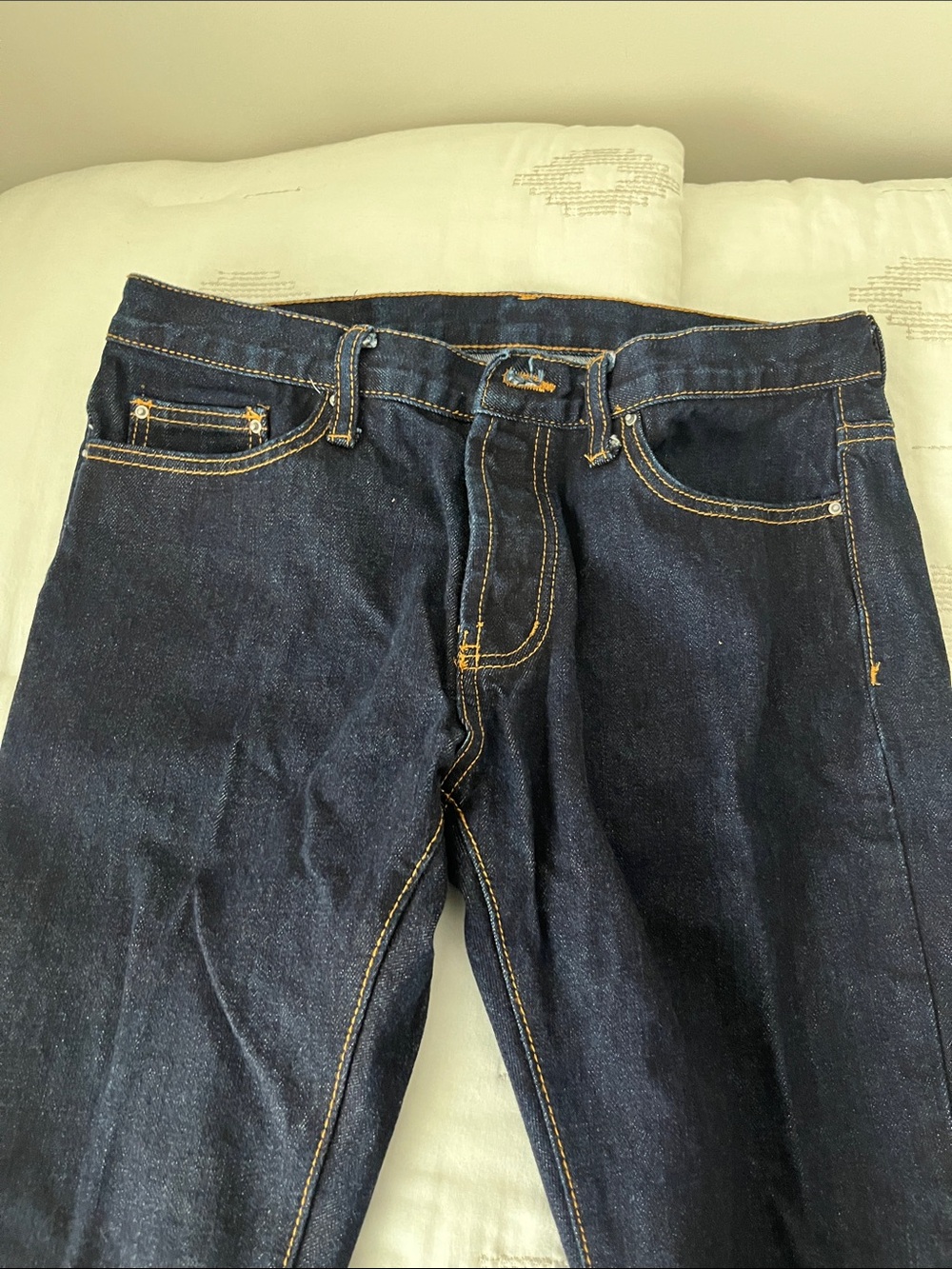 Men's Dark Blue Denim Jeans - MNML